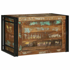 Aufbewahrungsbox Altholz Braun/Schwarz 80x50x50cm