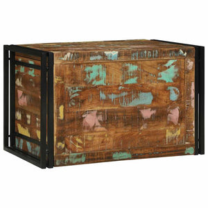 Aufbewahrungsbox Altholz Braun/Schwarz 80x50x50cm