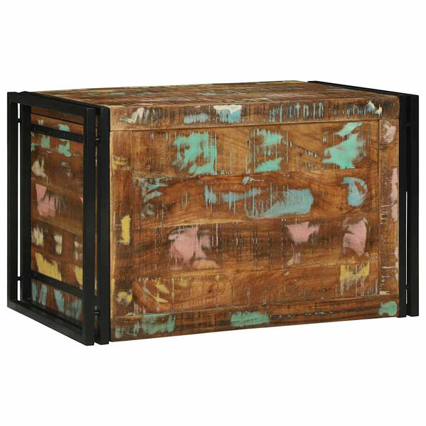 Aufbewahrungsbox Altholz Braun/Schwarz 80x50x50cm