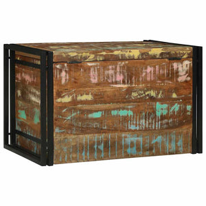 Aufbewahrungsbox Altholz Braun/Schwarz 80x50x50cm