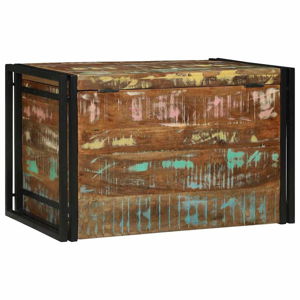 Aufbewahrungsbox Altholz Braun/Schwarz 80x50x50cm