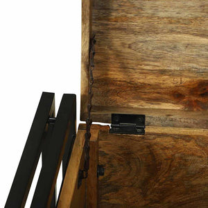 Aufbewahrungsbox Mango Massivholz 40x40