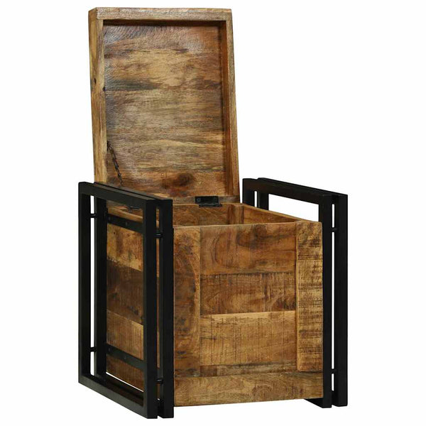 Aufbewahrungsbox Mango Massivholz 40x40