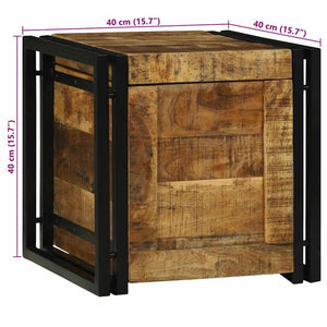 Aufbewahrungsbox Mango Massivholz 40x40