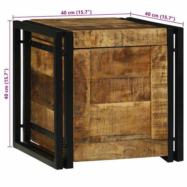 Aufbewahrungsbox Mango Massivholz 40x40