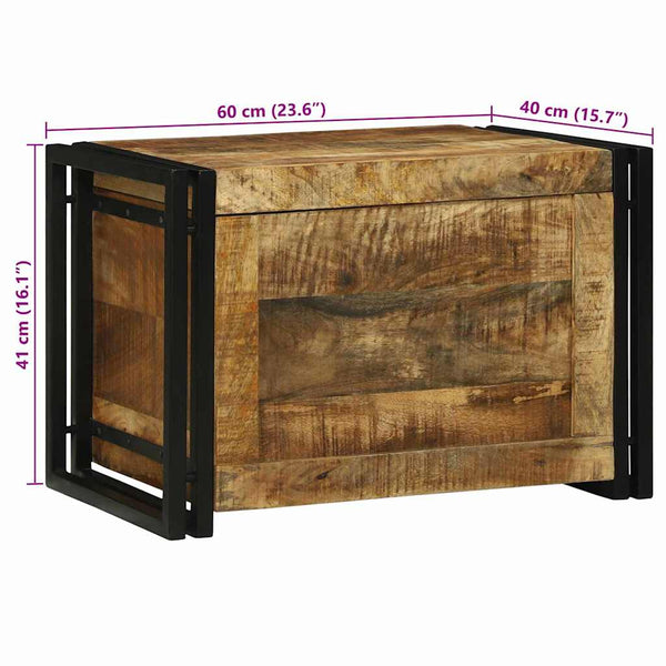 Massivholz Mango Aufbewahrungsbox 60x40x41cm