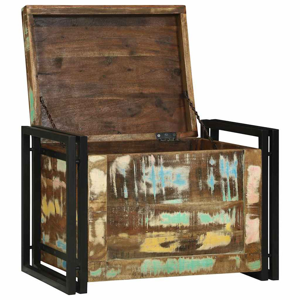 Aufbewahrungsbox Altholz Braun/Schwarz 60x40x41cm