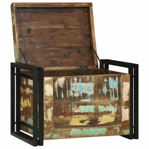 Aufbewahrungsbox Altholz Braun/Schwarz 60x40x41cm