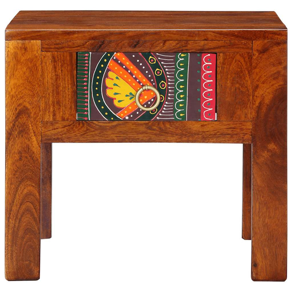 Akazie Nachttisch Massivholz 40x40 cm