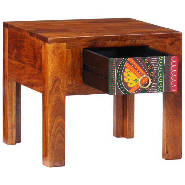 Akazie Nachttisch Massivholz 40x40 cm
