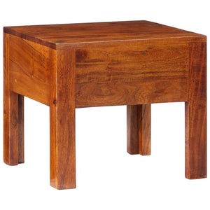 Nachttische 2er Set Akazie Massivholz 40x40 cm