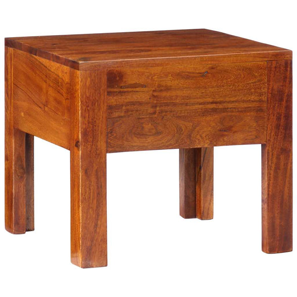 Nachttische 2er Set Akazie Massivholz 40x40 cm