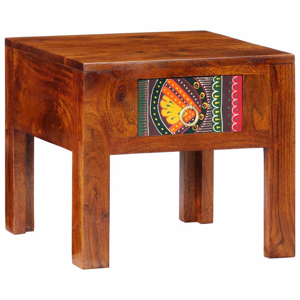 Nachttische 2er Set Akazie Massivholz 40x40 cm