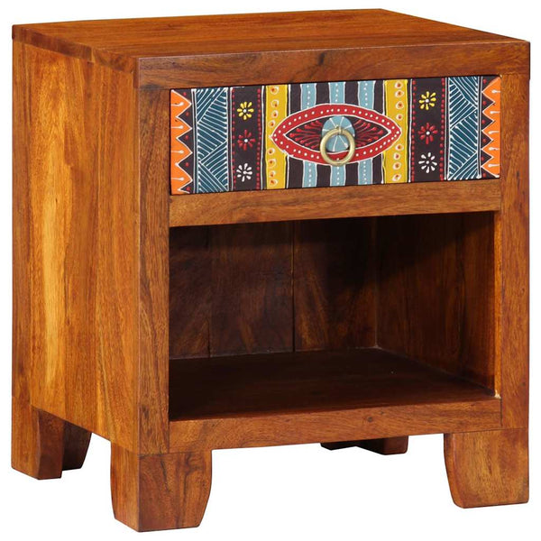 Akazie Nachttisch Massivholz 40x35x45 cm