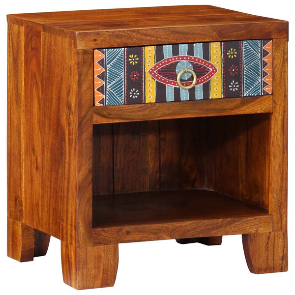 Akazie Nachttisch Massivholz 40x35x45 cm