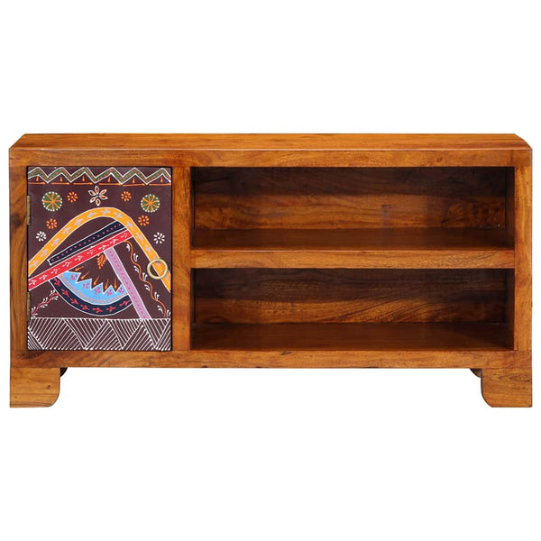 Mehrfarbiger TV-Schrank Akazie Massivholz 90 cm
