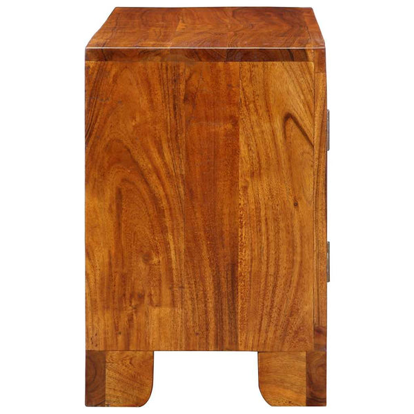Mehrfarbiger TV-Schrank Akazie Massivholz 90 cm