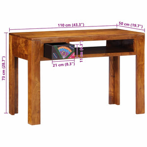 Schreibtisch Braun mit Schubladen 110x50 cm