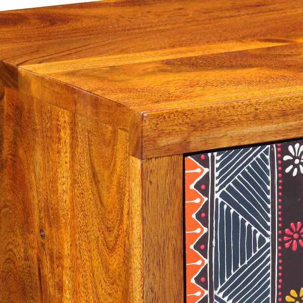 Mehrfarbiges Sideboard Akazie Massivholz 40x45cm