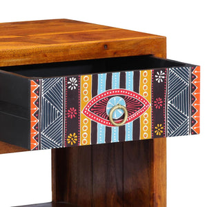 Mehrfarbiges Sideboard Akazie Massivholz 40x45cm
