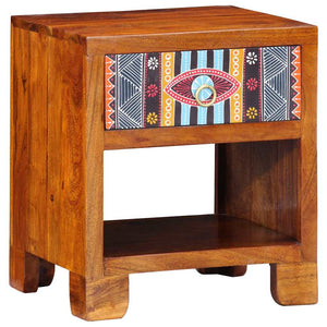 Mehrfarbiges Sideboard Akazie Massivholz 40x45cm