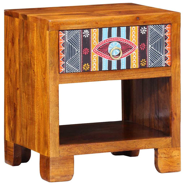 Mehrfarbiges Sideboard Akazie Massivholz 40x45cm
