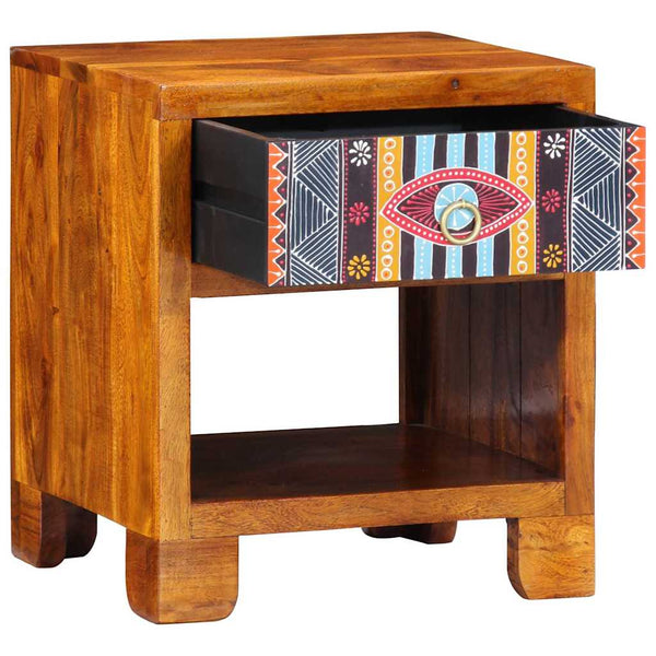Mehrfarbiges Sideboard Akazie Massivholz 40x45cm