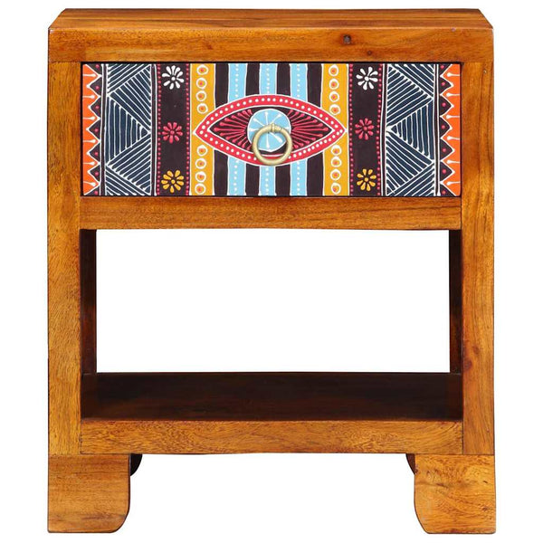 Mehrfarbiges Sideboard Akazie Massivholz 40x45cm
