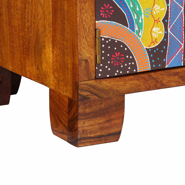 Schuhschrank Akazie Braun 90x35x55cm