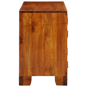 Schuhschrank Akazie Braun 90x35x55cm