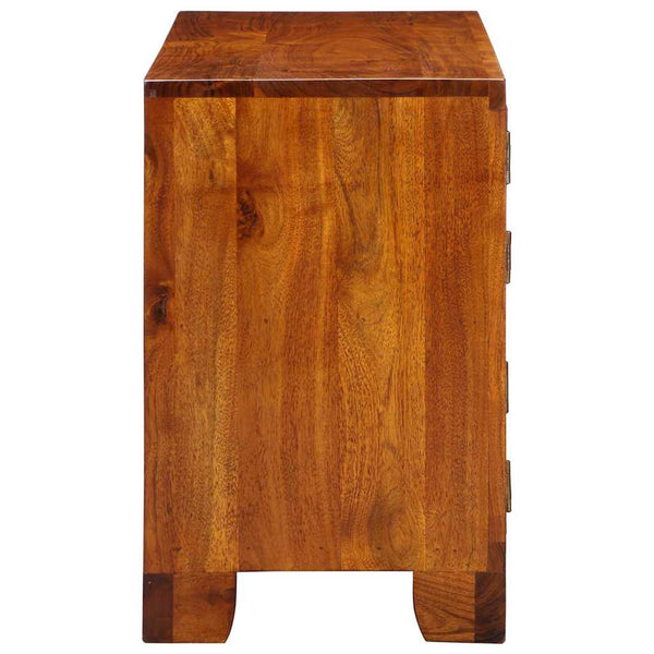 Schuhschrank Akazie Braun 90x35x55cm