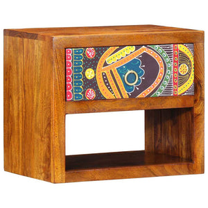 Nachttisch Braun Akazie Massivholz 40x35x35 cm