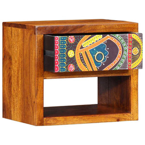 Nachttisch Braun Akazie Massivholz 40x35x35 cm