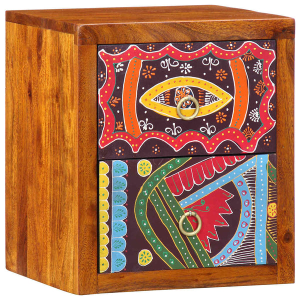 vidaXL Bedside Cabinet Brown 35 x 30 x 40 cm Solid Acacia Wood