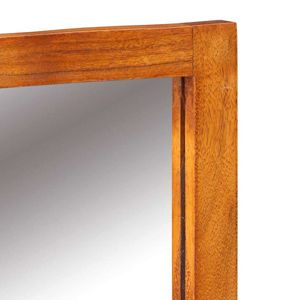 Brauner Schminktisch Akazie Massivholz 90x45x75 cm