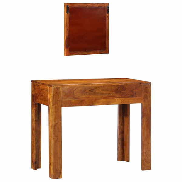 Brauner Schminktisch Akazie Massivholz 90x45x75 cm