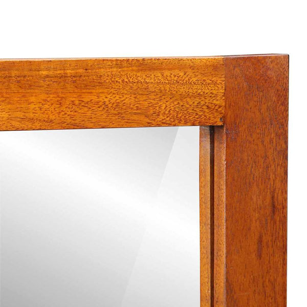 Wandschrank mit Spiegel Akazie Braun 40x20x50cm