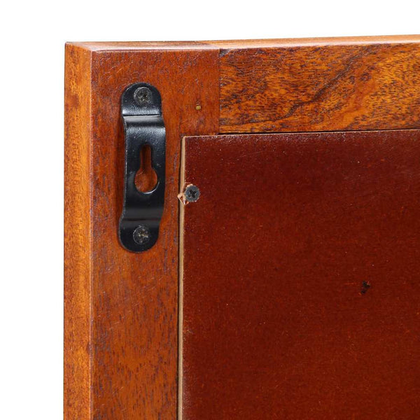 Wandschrank mit Spiegel Akazie Braun 40x20x50cm