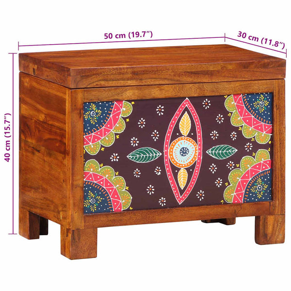 Aufbewahrungsbox Akazie Mehrfarbig 50x30x40cm