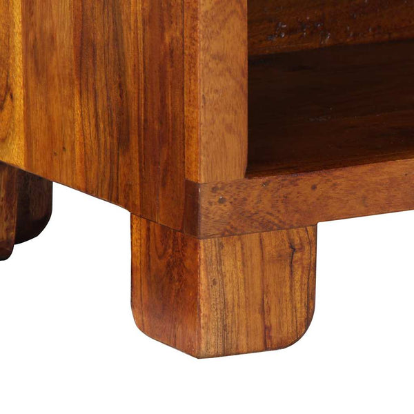 Schuhbank Honigbraun Akazie Massivholz 100cm