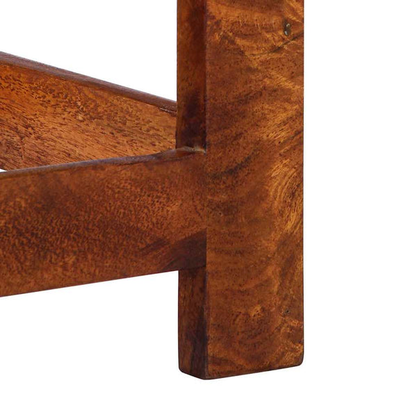 Floraler Beistelltisch mit Schubladen, Braun