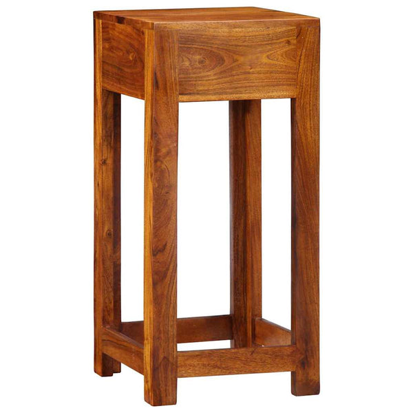 Floraler Beistelltisch mit Schubladen, Braun