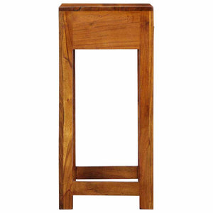 Floraler Beistelltisch mit Schubladen, Braun