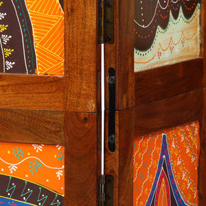 Akazie Raumteiler Honigbraun 105x160cm