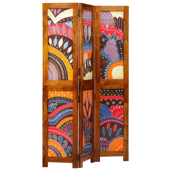 Akazie Raumteiler Honigbraun 105x160cm