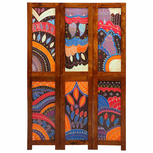 Akazie Raumteiler Honigbraun 105x160cm