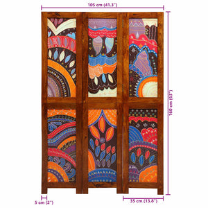 Akazie Raumteiler Honigbraun 105x160cm