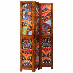 Honigbrauner Raumteiler Akazie Massivholz 180cm