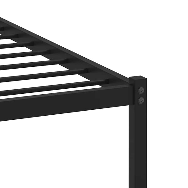 Metallbett 135x190 cm Sonoma-Eiche