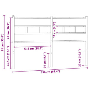 Ersatz-Kopfteil Sonoma-Eiche 150 cm